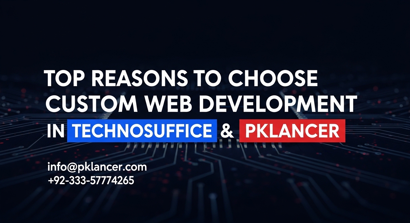 Top Reasons to Choose Custom Web Development in Technosuffice & Pklancer